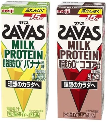 Amazon.co.jp: （4ケース）明治 SAVAS ザバス MILK PROTEIN 脂肪0