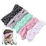 ファッションストーリー5PC弾性ヘアーリボン写真の女の赤ちゃんのヘッドバンドヘッドラップ結びヘアバンド