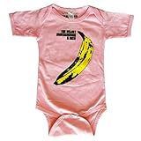 VELVET UNDERGROUND - BANANA PINK BABY ONESIE ベルベット・アンダーグラウンド オフィシャル バンドTシャツ ベビー服 ロンパース