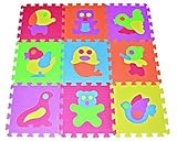 Zoo Puzzle Play Mat 9-tile EVA Foam Rainbow Floor by Poco Divo by POCO DIVO [並行輸入品]