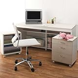 薄型シンプル パソコンデスク W1500 ハイタイプ ホルムアルデヒド対応 PCデスク PC-6015H-WH