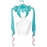 LAOBAO コスプレ ウィッグ ロリータ 原宿風 GAL系 ツインテール 団子 水色 ピンク メッシュ 三つ編み カール 耐熱 変装用ウィッグ コスチューム小物 パーティー 仮装 クリスマス ハロウィン お祭り イベント cosplay wig (