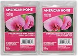 新しい( 2pk ) 6pc Simply Sweet Pea香りAmericanホームYankee CandleワックスキューブMelt Tarts