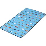お昼寝敷きマット くるまパーク ブルー