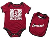 Stanford Cardinal NCAA幼児" Look at the Baby " Onesie w /よだれかけセット