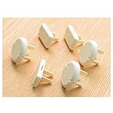 ベビーガード コンセントキャップ コンセントカバー 子供のいたずら対策 ホコリ・湿気侵入対策 コンセントガード 6枚入り (ホワイト)