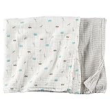 Carter's Baby Unisex Oversized Muslin Swaddle Blankets by Carter's
