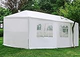 WOWORLDアウトドアCanopyテント10 ftx30ft / 10ftx20ftカーポートSidewalls Windowsウェディングパーティーテントホワイト。 10'x30' with 8s