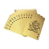 両面 ゴールド プラスチック トランプ 表裏 金色 リッチ ゴージャス