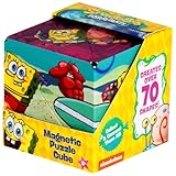 SHASHIBO SpongeBob Shape Shifting Box - Award-Winning, Patented Magnetic Puzzle Cube w/ 36 Rare Earth Magnets - Fidget Cube Transforms Into Over 70 Shapes (Spongebob Squarepants - Beach Buddies)
