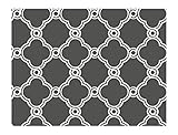 York Wallcoverings AP7490SMP Silhouettes Fretwork Trellis Wallpaper Memo Sample, 8-Inch x 10-Inch [並