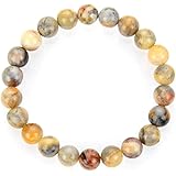 Adabele Natural Gemstone Bracelet 7 Inch 7.5 Inch Stretchy Chakra Gems Stones Healing Crystal Quartz Women Men Girls Birthday
