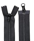 5Cｌ コイル 逆開きオープンファスナー 60ｃｍ 580 黒 DA・DAG