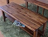 ISSEIKI DINING BENCH ダイニングベンチ ブラウン色 幅100 ダメージ加工 木製家具 ZEPH DINING BENCH (MBR)