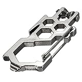 Beho-マルチツールカラビナキーホルダーボトル オープナーギアバックルホルダークリップキャンプ