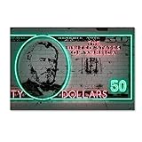 50ドルby Octavian mielu、22 x 81 cmキャンバス壁アート