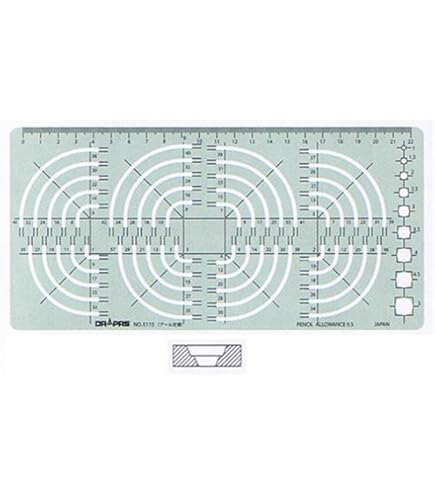 Amazon | ドラパス テンプレート S型 123S 円周定規 No.1 32123S