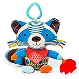 KRY 子供のおもちゃ かわいい ぬいぐるみ 赤ちゃん 音が鳴る 0歳から 知育玩具 (Raccoon)