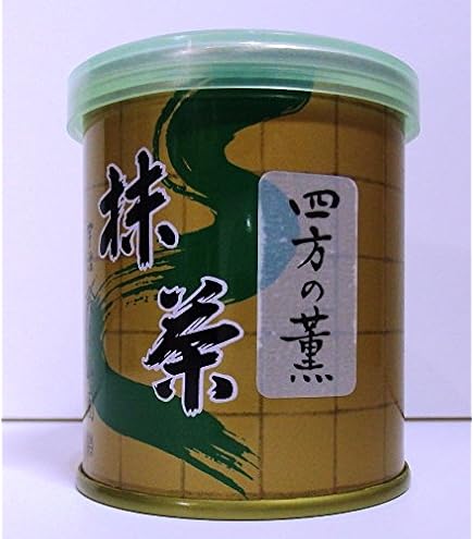 Amazon.co.jp: 【抹茶 山政小山園】四方の薫 30g缶 薄茶 茶道用・飲料