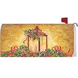 Christmas Lantern Mailbox Makover Cover - Vinyl with Magnetic Strips [並行輸入品]