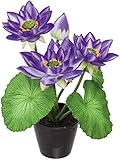ポピー お彼岸・お盆に 仏花 造花 ロータスポットS パープル FBC-8066PU