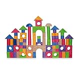 Verdes Color 100-Piece Wood Foam Blocks [並行輸入品]