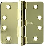 Stanleyハードウェアrprdf179 4 " x 4 "標準重量ヒンジin Bright真鍮