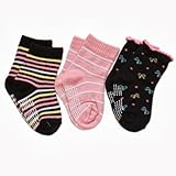 3Pクルーソックス　クロ　9-15cm