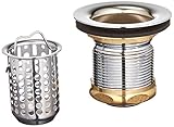 ジョーンズStephens b02102光沢クロムDeep Cup Junior Duo Strainer