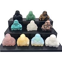 七福神の天然石 布袋様　縁起物　置物 クリスタル ガーデン共生 七福神の天然石 布袋様 縁起物 置物 クリスタル ガーデン共生