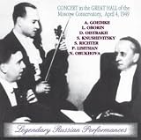 Concert In Memory Of Konstantin Igumnov, April 4th 1949