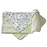 デンマークの子供服ブランド Oeko Text Standard 綿100％ FIXONI ベビー アフガン おくるみ 65ｘ70cｍ グリーン