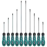 volflashy ネジ回し ドライバー セット 75-300mm 多機能 PPハンドル セキュリティ 絶縁 電気 スクリュードライバー 修理 メンテナンス 修復 ツール 14pcs