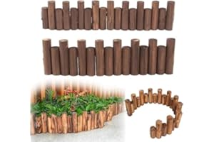 クリスマスツリー 足元隠し 木 丸太 足元 長さ100cm 木製 ウッドフェンス 柵 脚隠し 目隠し ツリーフェンス 屋外 屋内 庭 ツリースカート 花壇 装飾 飾り 取り外し可能 収納が便利 北欧 おしゃれ ガーデニング (10/15CM)