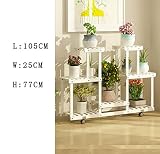 花スタンド屋内 フラワースタンドソリッドウッドマルチレイヤーランディングフラワースタンドバルコニーリビングルームフラワーポットラックシェルフ (色 : 6*)