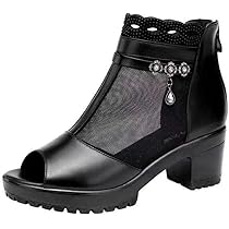 なつ Amazon.com | NBUUNBU Chunky Heels for Women Clear Platform