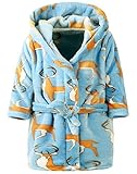 kookoohouse バスローブ 子供用 キッズ タオル ダウン フードつき 可愛い お風呂 出産祝い お風呂上げ 可愛い模様飾り 静電気防止 びりびりしない 小動物 男の子 女の子 多色 90CM