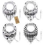 iZiv 4枚ベビービブ【食事用スタイ】防水よだれかけベビー0-2歳（カラー6）