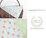 【やわらか4重ガーゼの　かさばらないバスタオル】たっぷり吸水・すぐ乾く☆毎日のお洗濯の負担を軽減♪普段使いから持ち運びも　収納も場所をとらず省スペース♪　【日本製】　ファムベリー (レモネード)