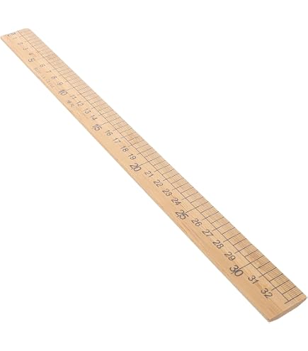 Amazon.co.jp: Tofficu 竹じゃく 30cm 両面測定可能 軽量な竹製定規