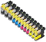 【ノーブランド品】(12 色セット) Brother LC113 LC113BK, LC113C, LC113M, LC113Y MFC-J6975CDW, MFC-J6970CDW, MFC-J6770CDW, MFC-J6570CDW, MFC-J4910CDW, MFC-J4810DN, MFC-J4510N, DCP-J4215N, DCP-J4210N 【互換インクカートリッジ 】