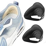 LUYING 靴擦れ防止 かかとパッド 2個入 粘着性なし接着剤なし後付けシート靴 踵 靴ずれ防止パッド 保護パッド 滑り止め 靴 サイズ調整 自由にカット可能 大きすぎる靴対策 ほとんどの靴に適合 衝撃吸収 強粘着 靴擦れ防止パッド 滑り止め 靴 サイズ調整 衝撃吸収 男女兼用 (ブラック, L)