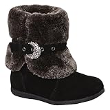 モモ グロウ 幼児/キッズ用「マディー」ブラック レザー ブーツ ネイビー 米国幼児用サイズ9 M (インポート)