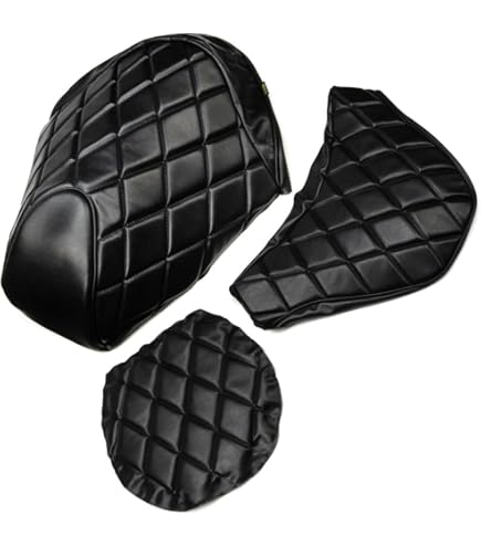 hanaguro せんよう4D9 マジェスティ250 純正シート 前後 マジェスティ 250 (4D9 SG20J) 3点セット シートカバー 黒 純正