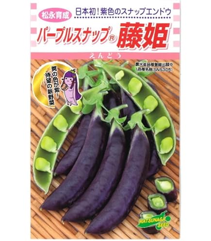 Amazon.co.jp: 実取エンドウ 種 【 紫えんどう 】 種子 小袋（約20ml