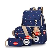 Lutents レディース メンズ バックパック 3点セット ジュニア 通学 宇宙柄 リュックサック マザーズバッグ 人気 おしゃれ リュック 遠足 かわいい 高校生 通勤大 容量多機能 PCスリーブ