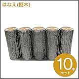 プラ擬木 はなえ80 樹脂製擬木 5連平行杭 H200 プラスティック擬木 お庭の縁取り 花壇　お庭の間仕切 花壇材 (10本セット)