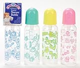 Printed Nurser Bottle (Colors May Vary) by Baby King