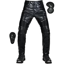 トレードマーク W34位 レザー ライディングパンツ メンズ XXL 黒 本革 Amazon.co.jp: [HanAi] バイク用レザーパンツ メンズ 革パンツ