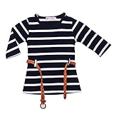 Junda ベビー用品 赤ちゃん 服 ミニスカート 缟模样 夏 (A)